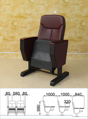 O cinema de dobramento Hall Chairs Anti Fouling Sturdy do auditório descasca amigável