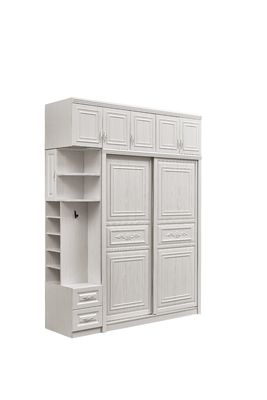 Vestuário de madeira branco amigável de Eco com altura lavável 20cm da porta deslizante