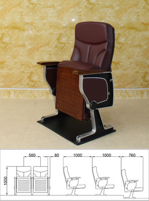 Cinema de madeira carmesim Hall Chairs