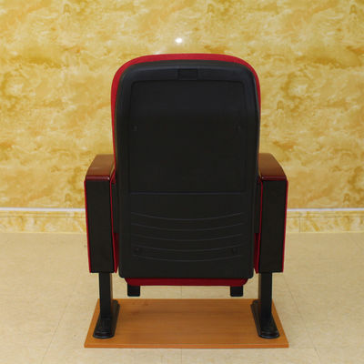 O cinema vermelho empilhável dobrável Hall Chairs With High Density moldou a espuma