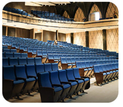 Dureza dobrável de Hall Chairs Anti Electrostatic Medium do cinema de 2 Seater