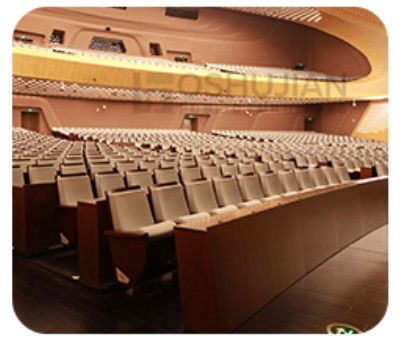 Dureza dobrável de Hall Chairs Anti Electrostatic Medium do cinema de 2 Seater