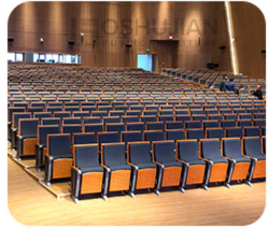 Dureza dobrável de Hall Chairs Anti Electrostatic Medium do cinema de 2 Seater