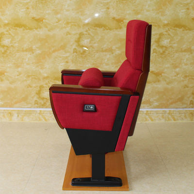 Eletrostático de dobramento da esponja do espaldar de Hall Chairs With 500mm do cinema do teatro anti