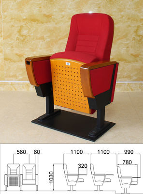 Cadeira à prova de chama do cinema com suporte de copo, cadeiras de assentamento da anti audiência eletrostática